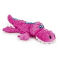 goDog Gators Squeaker Dog Toy, Soft & Durable Plush, Chew Resistant