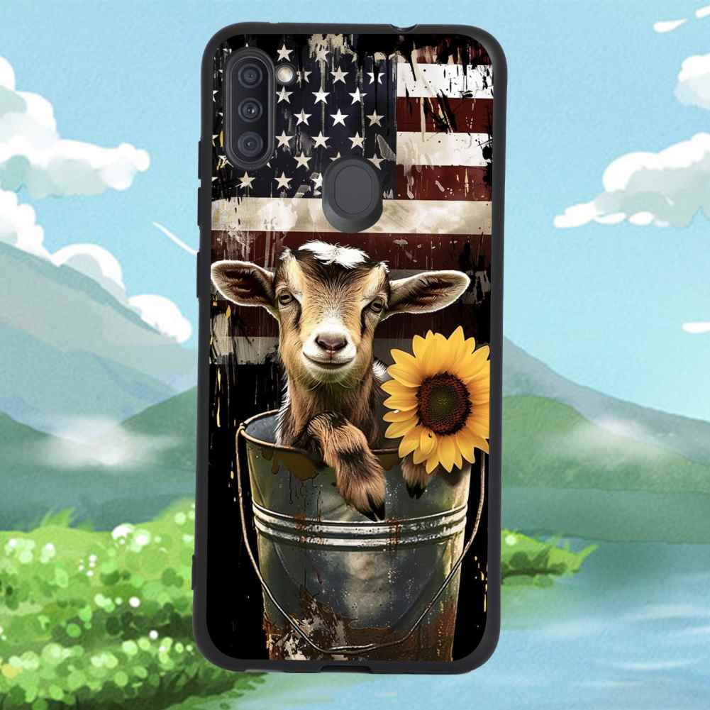 goat3 phone case for Samsung Galaxy A11 for Women Men Gifts,Flexible