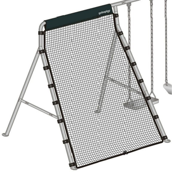 gobaplay Bounce Back Rebounder Attachment, 126x75, Swingset Not Included