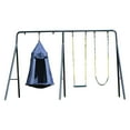 thumbnail image 1 of gobaplay Discovery Kids Swing Set, Playground with Tent Saucer and Swings, 1 of 11