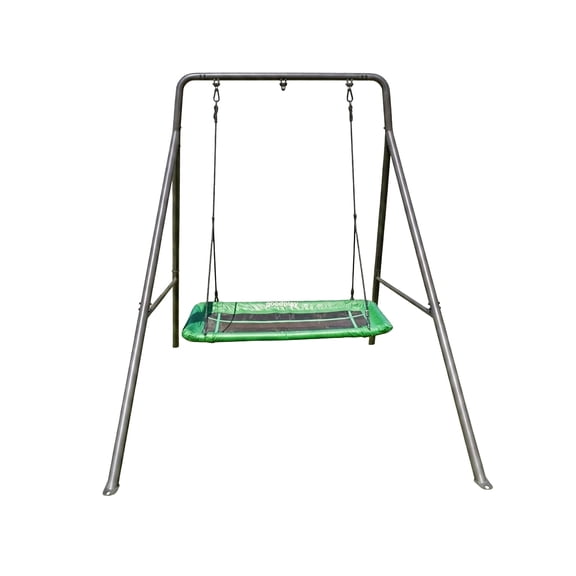 gobaplay Outdoor Swing Set Frame & gobaplay Tree Swing Platform, Green