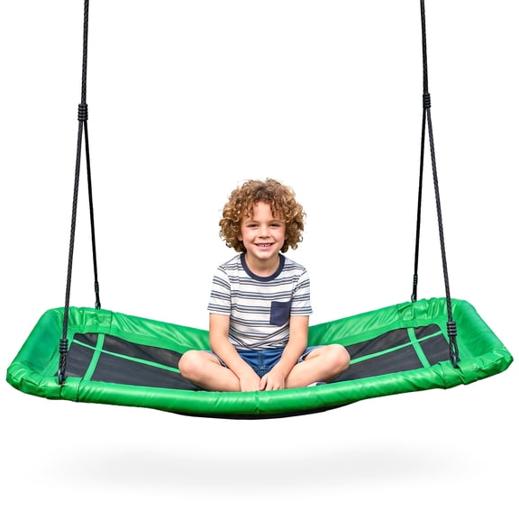 gobaplay Rectangle Platform Swing for Swing Set, 46 in x 25 in, Frame Not Included