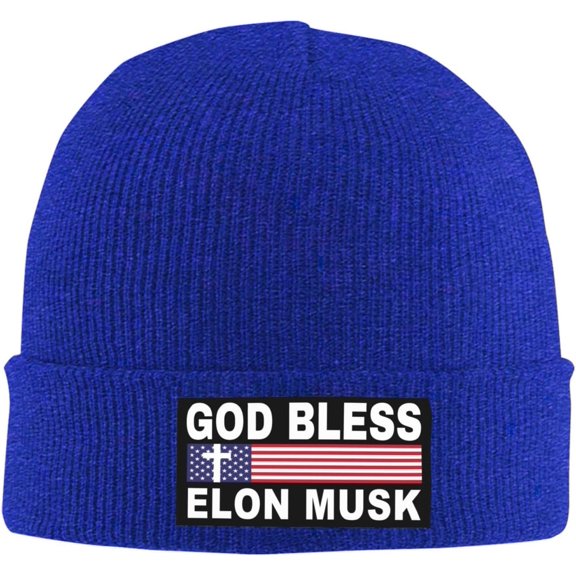 god Bless Elon-Musk Skull Hat Beanie Cap