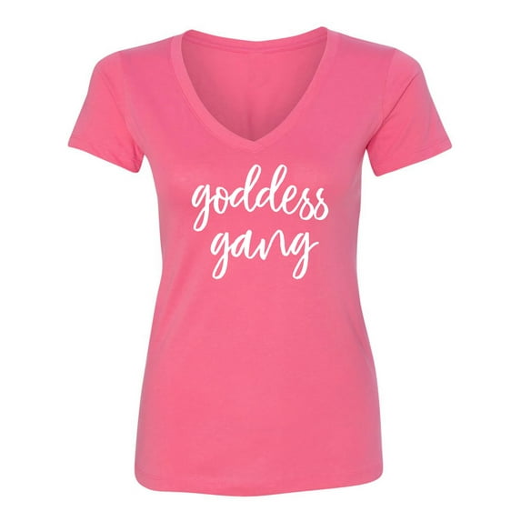 goddess gang Womens V-Neck T-Shirt