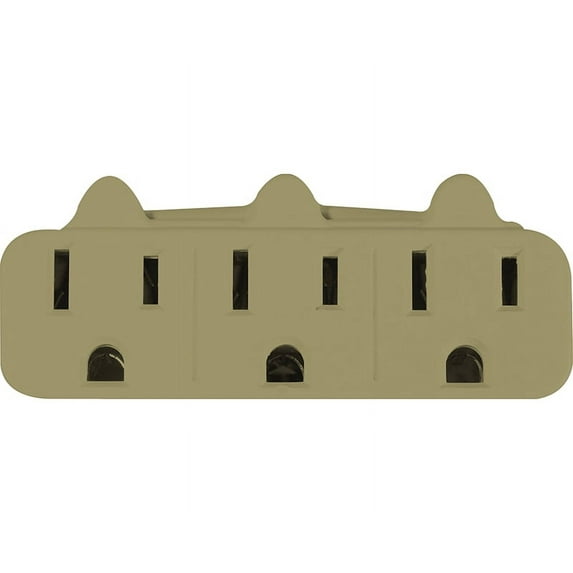 gogreen power 3-outlet wall tap, white, 13000tw