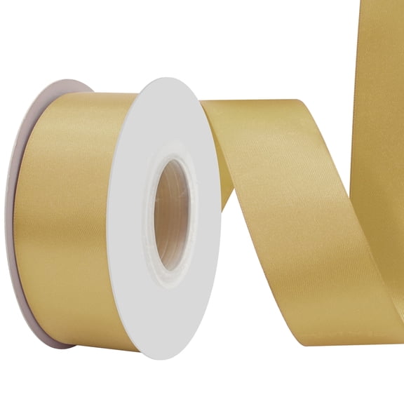 Gold Double Face Ribbon 2 Inch 25 Yards