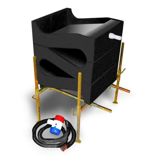 gold cube 3 stack deluxe gold sluice and accessories - gold mining equipment