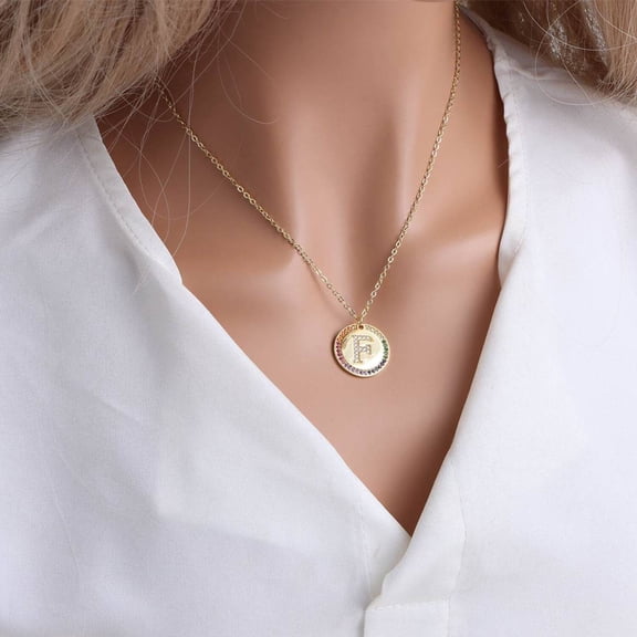 gold-english-letter-round-necklace-colorful-crystals-clavicle-chain