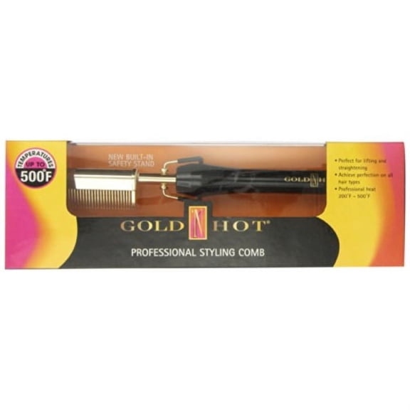 gold n hot professional styling comb with mtr (multi-temp regulator)