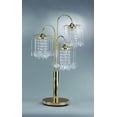 thumbnail image 1 of gold rain drop table lamp 31''h by crown mark, 1 of 2