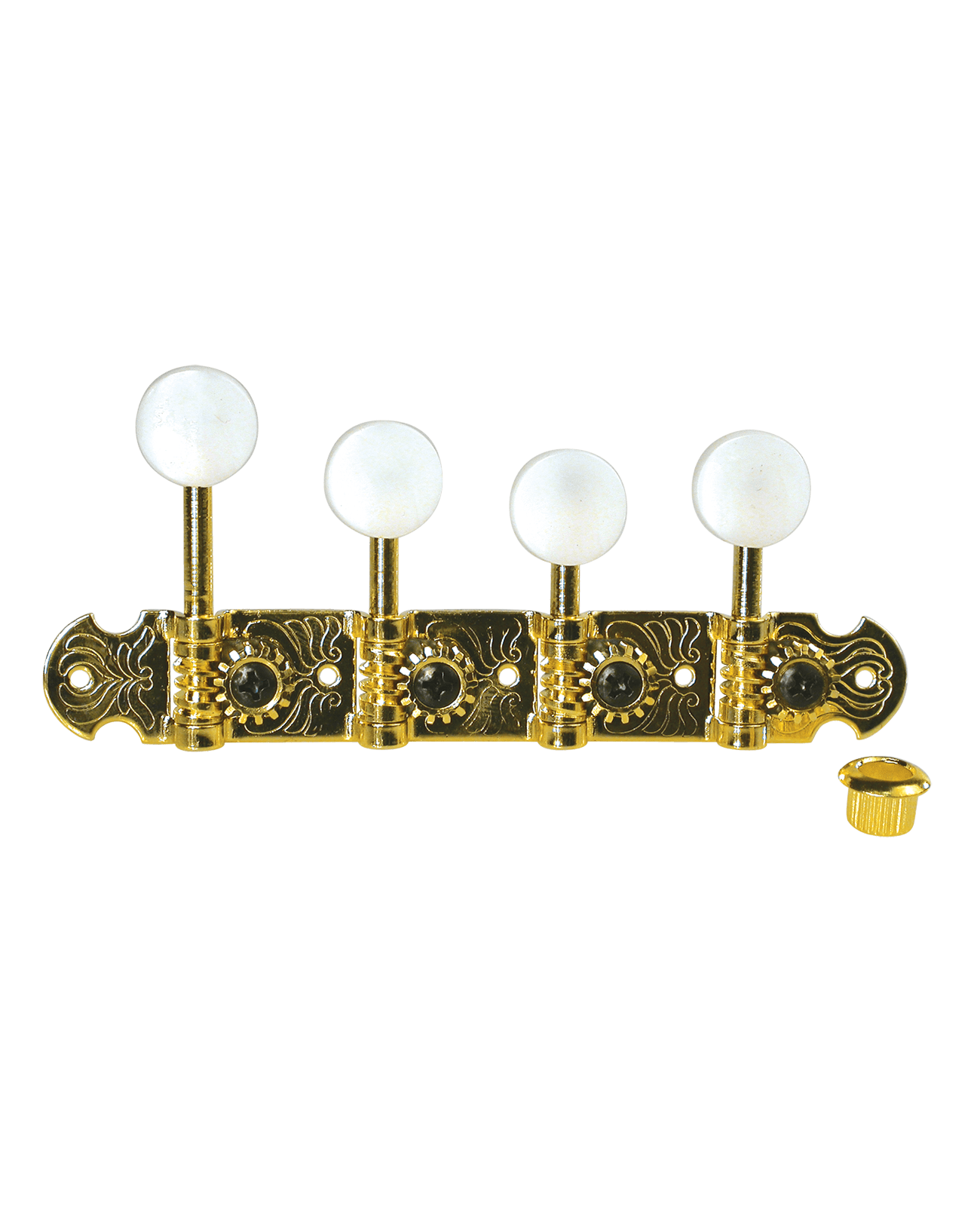 Golden Gate FM-3 Embossed F-Model Mandolin Tuners – 2 Planks (4+4) – Gold