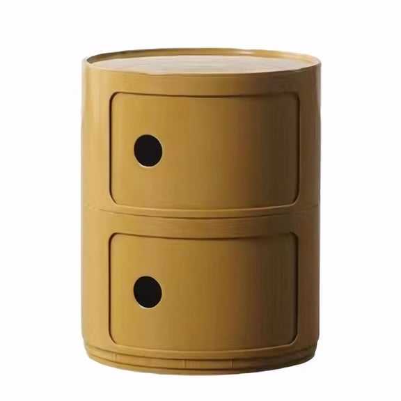 golytefs 2/3 Layer Nordic Round Bedside Table Creative Sofa Side Table Bedroom Small Side End Table for Living Room Bedroom
