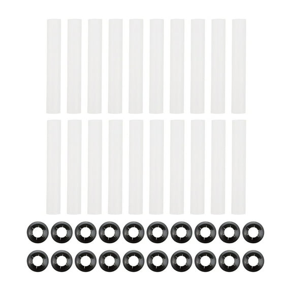 golytefs 20Pcs Garage Door Hinge Quiet Roller Sleeves 80mm High Load Standard Rollers Hardware Tools Roller Shaft Gaskets Compatible with Quiet Garage Door Rollers Bearing