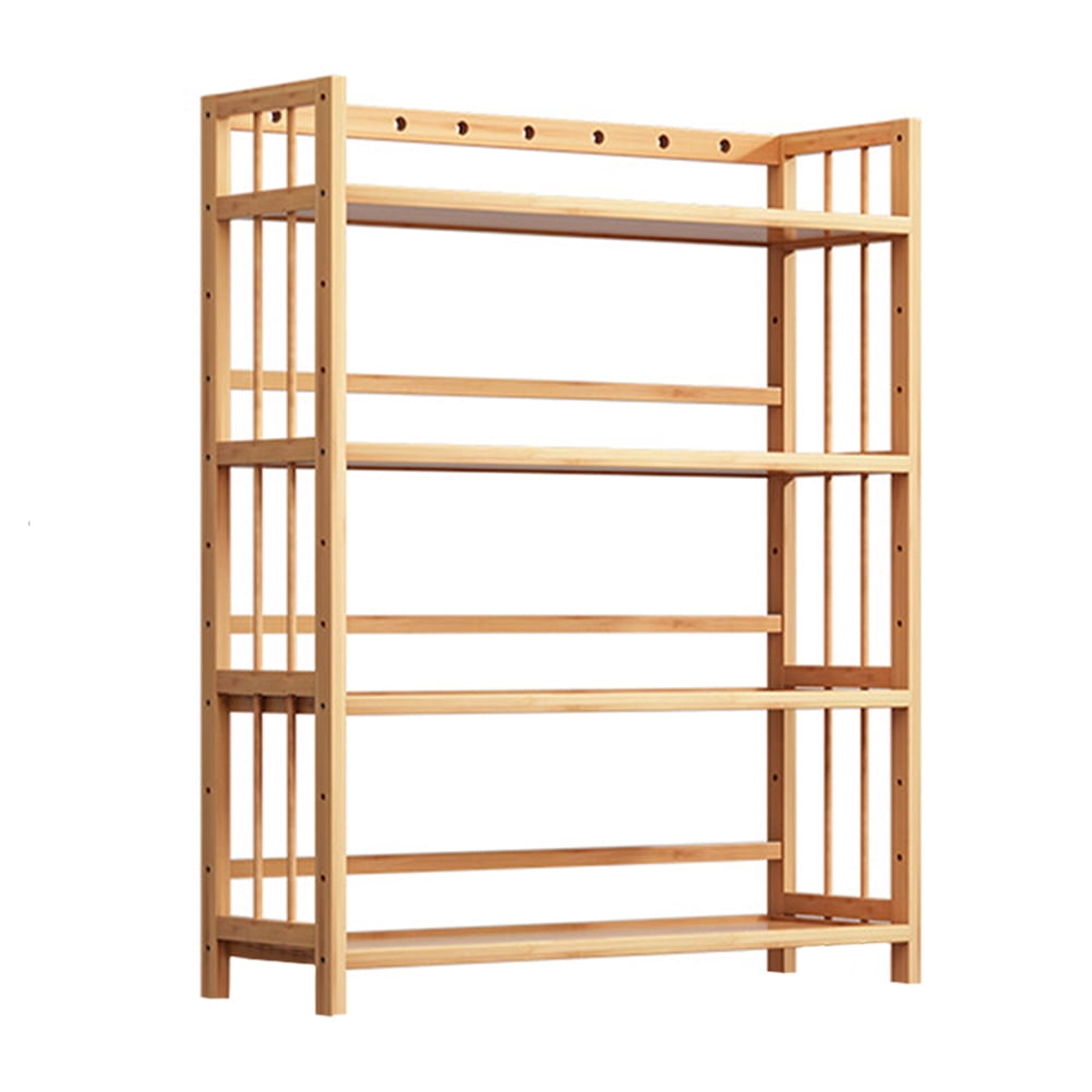 Large Shelf Rack golytefs 4-Tier Simple Bookcase Large Capacity Free-standing Storage ...