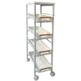 thumbnail image 1 of golytefs 4 Tier Metal Organization Trolley with Pull-out Baskets And Wheels Slim Storage Rolling Cart for Home Office Kitchen Bathroom Laundry (White), 1 of 8