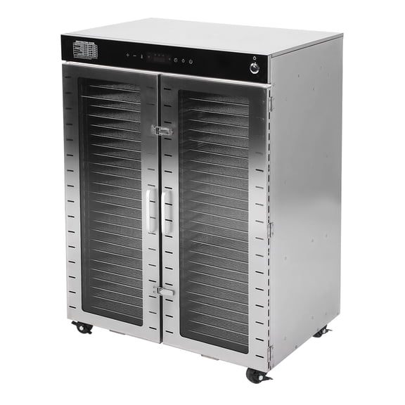 golytefs 50 Tray Double Door Commercial Food Dehydrator Machine 110V Us Plug Large Capacity Food Dryer with Temperature Control 2000W for Jerky Meat Beef Fruit Dog Treats