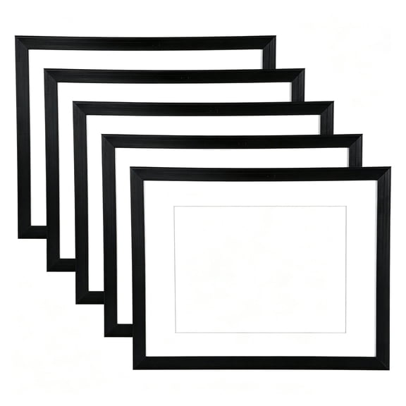 golytefs 5Pcs 8.5x11in Certificate Frame with High Definition Glass Picture Diploma Document Frames Easy Installation for Wall And Tabletop Display Home Decor (Black)