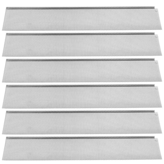golytefs 70 Pcs Mesh Gutter Guard Coated Steel Stainless Steel 6 Inch X 210 Ft for Leaves