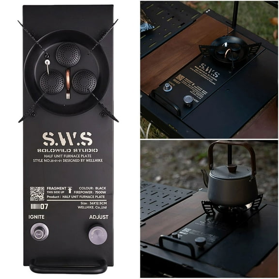 golytefs 7500W Igt Half-unit Gas Stove Aluminum Alloy High Power Igt Burner for Igt Table