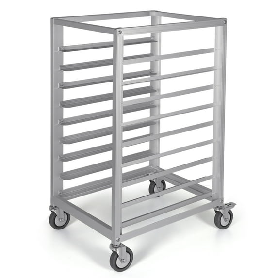 golytefs 9 Tier 3 Inch Spacing Aluminium Baking Tray Rack with Wheels Rolling Bakers Rack