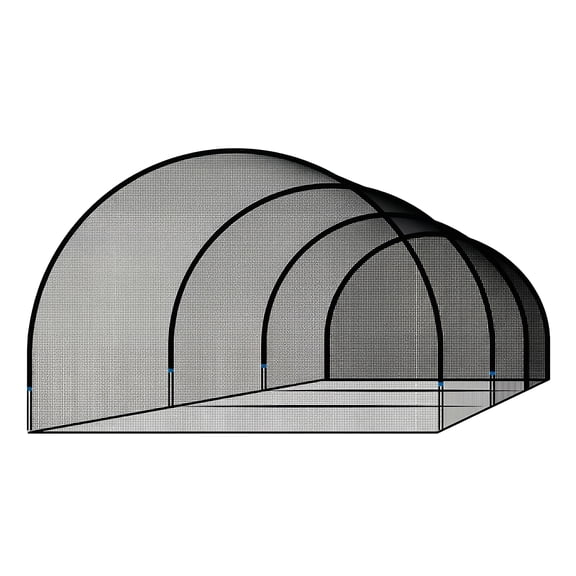golytefs Baseball Batting Cage 30ft for Backyard Baseball Training Equipment Netting Cage Golf Softball Net Hitting And Pitching Practice (30x10x8FT)