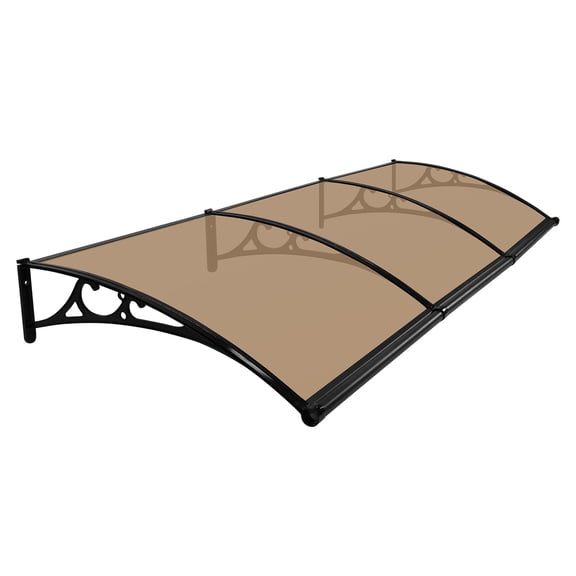golytefs Door Patio Canopy 40X120 Inches Window Door Canopy for Porch/patio/deck(coffee)