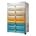 thumbnail image 1 of golytefs Drawers Chests with Wheels Modern Nightstand End Table Side Table(champagne), 1 of 9