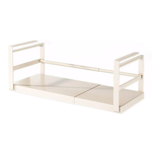 golytefs Extendable Under Cabinet Shelf & Thick Clip Kitchen Under Shelf Storage Basket