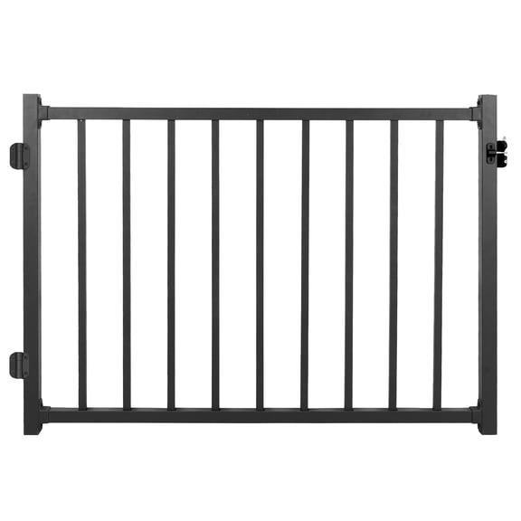 golytefs Fence Gate Deck Gate with Latch & Auto-closing Hinge Porch Gates Outdoor Lightweight Deck Railing Rust Proof for Stairs & Doorways