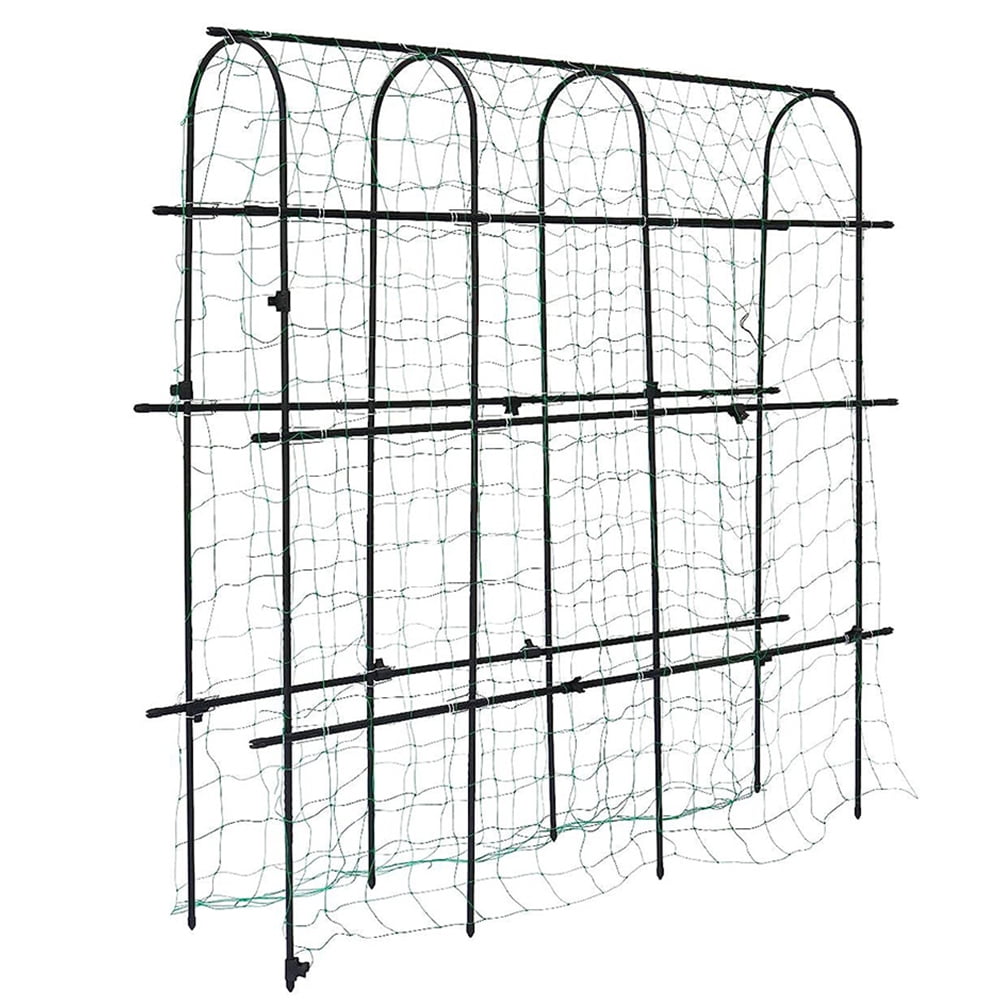 golytefs Garden Cucumber Trellis Large Metal Trellis Detachable Climbing Arch Plants Support Outdoor U-frame Trellis for Vegetable Beans Fruit Grow Trellises