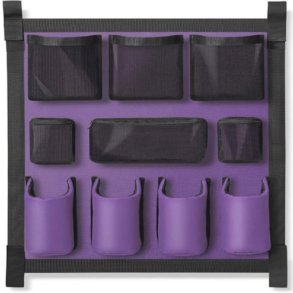golytefs Horse Tack Storage Bag Horse Trailer Organizer Storage Hanging Bag (Purple)