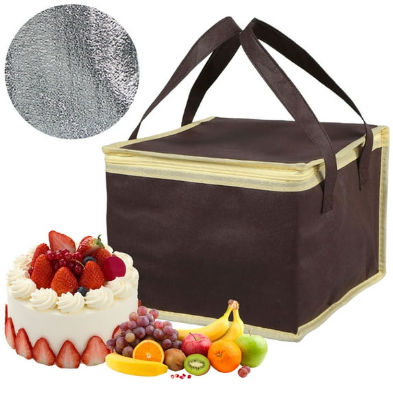 golytefs Insulated Food Delivery Bag Reusable Food Pizza Delivery Insulated Bag Camping Warmer Cold Thermal Bag for Hot And Cold Meal