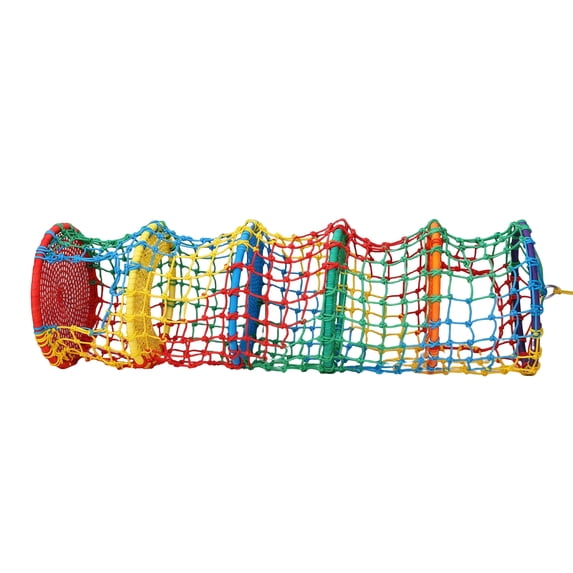 golytefs Kids Safety Rope Ladder Net Polyester Rope Ladder Load Safety Protection 31.5x31.5x78.74in Climbing Safety Net for Treehouse Backyard Monkey Bars (5 Tiers)