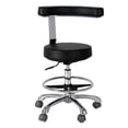 thumbnail image 1 of golytefs Medical Stool with Wheels And Backrest Height Adjustable Rolling Stool Salon Shop Home And Medical Dental Assistant Chair (with Foot Rest), 1 of 8