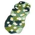 thumbnail image 1 of golytefs Moss Rug Fluffy Moss Green Carpet Flocked Green Plush Bedroom Rug (160x60cm), 1 of 9