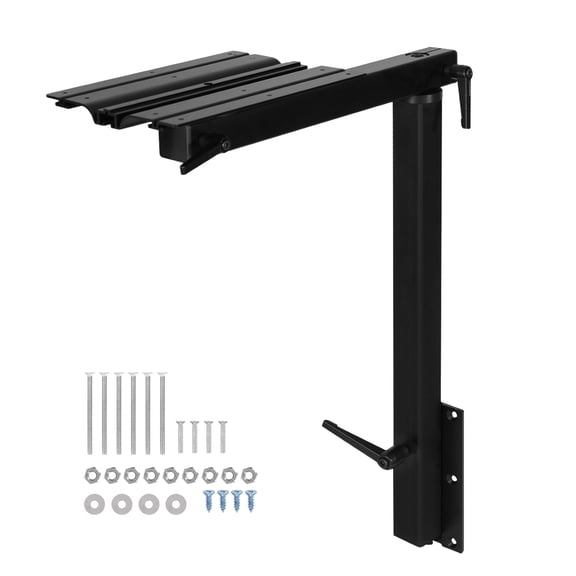 golytefs Rv Adjustable Table Leg Height Adjustable Rv Table Leg Bracket for Rvs (Black)