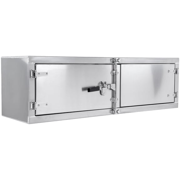 golytefs Smooth Aluminum Underbody Truck Tool Box With Cam Lock Stainless Steel Double Ba (60*18*18inch)