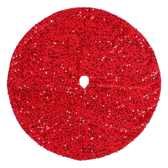golytefs Sparkling Sequin Tree Skirt W/ Small Sequin Mini Xmas Tree Skirts (model 1)