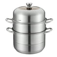 thumbnail image 1 of golytefs Stainless Steel Steamer Cooker 3 Layer Cookware Steamer Pot for Kitchen Supplies, 1 of 9