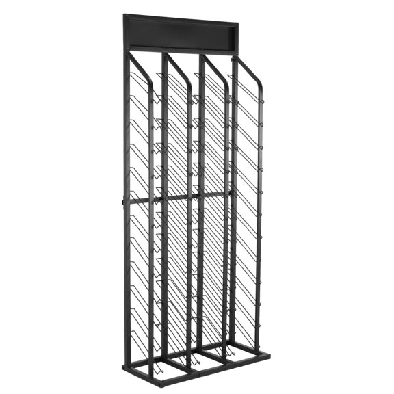 golytefs Standing Metal Floor Tile Display Rack Holds 24 Samples Multi-layer Floor Standing Plaque Sample Stand 68.1x28.7x13.8inch for Retail Stores/trade Show