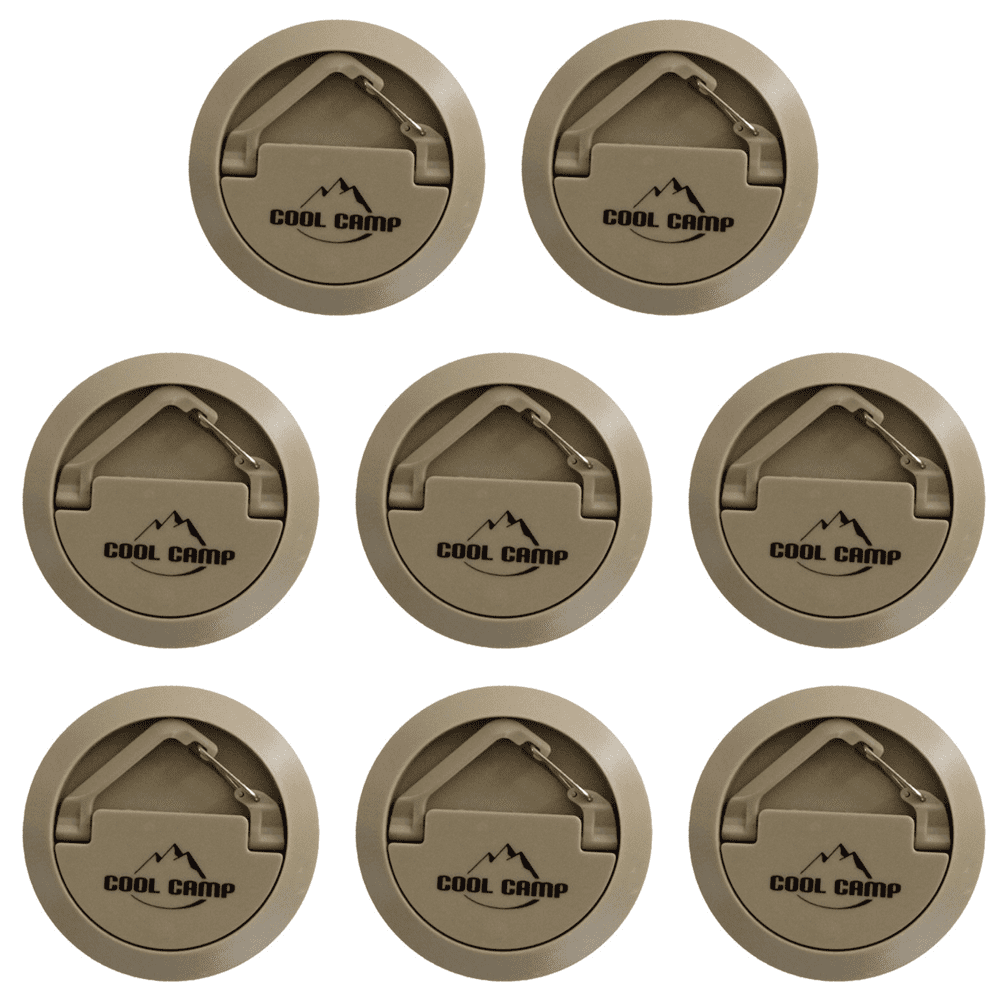 golytefs Tent Strong Magnetic Hook Magnet Clip Hanger for Outdoor Camping Canopy (Khaki)