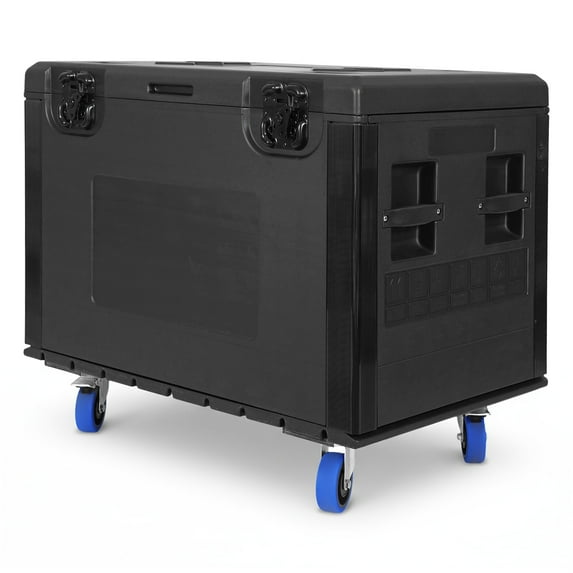 golytefs Utility Cable Trunk Ata Rolling Road Case Stackable Lockable Caster Storage Case