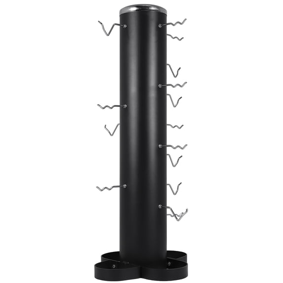golytefs Vertical Gym Fitness Accessories Handle Rack with Lat And Curl Bar Revolving Bars Fitness Equipment Accessories Rack for 36 Handles & Straps
