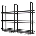 thumbnail image 1 of golytefs Wall Mounted Wine Rack with Glass Holder Hanging Bar Liquor Storage Rack 47in Industrial Wall Mounted Wine Rack for Home Dining Room & Kitchen, 1 of 7