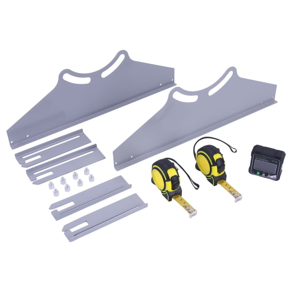 golytefs Wheel Alignment Plates Automotive Kit with 2 Tape Measures And 1 Digital Angle Finder Heavy Duty Toe & Camber Alignment Plates for Home Use Fits Car Truck Suv