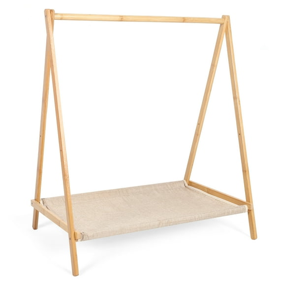 golytefs Wood Clothes Rack Foldable Clothing Rack Garment Rack For Entryway And Bed Room
