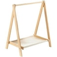 thumbnail image 1 of golytefs Wood Clothes Rack Foldable Clothing Rack Garment Rack For Entryway And Bed Room, 1 of 9