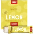thumbnail image 1 of good! Snacks Vegan Lemon Protein Bar | Gluten-Free, Plant Based, Low Sugar, Kosher, Soy Free, Non GMO | 15g Protein (12 Bars), 1 of 3