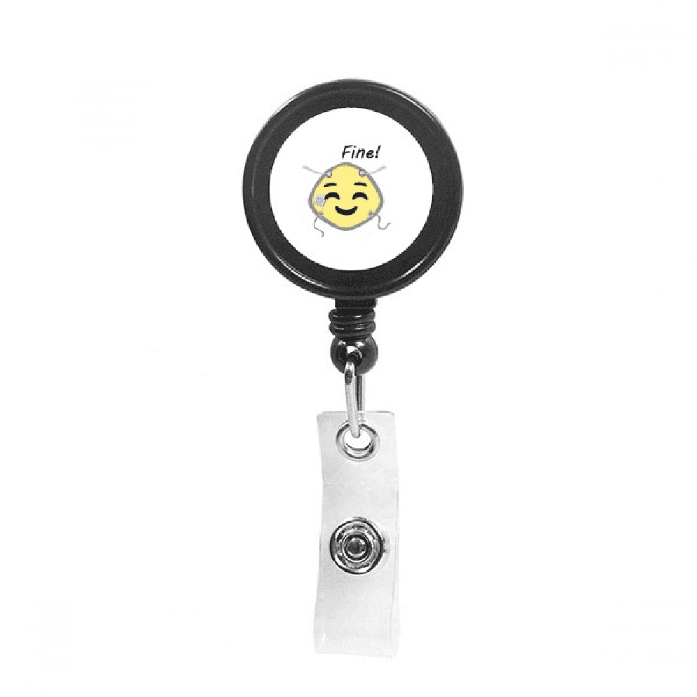 good mood fexpression fain Retractable Keychain Badge Holder ID Badge