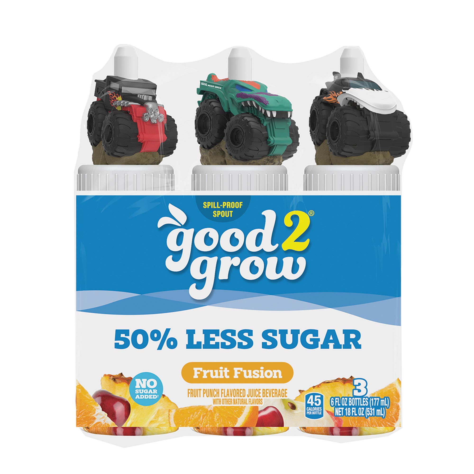 good2grow 6oz Organic Low Sugar Fruit Fusion Juice, 3 Pack